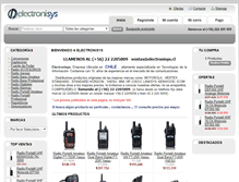 Tablet Screenshot of electronisys.cl